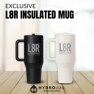 L8R x HydroJug Traveler 40oz